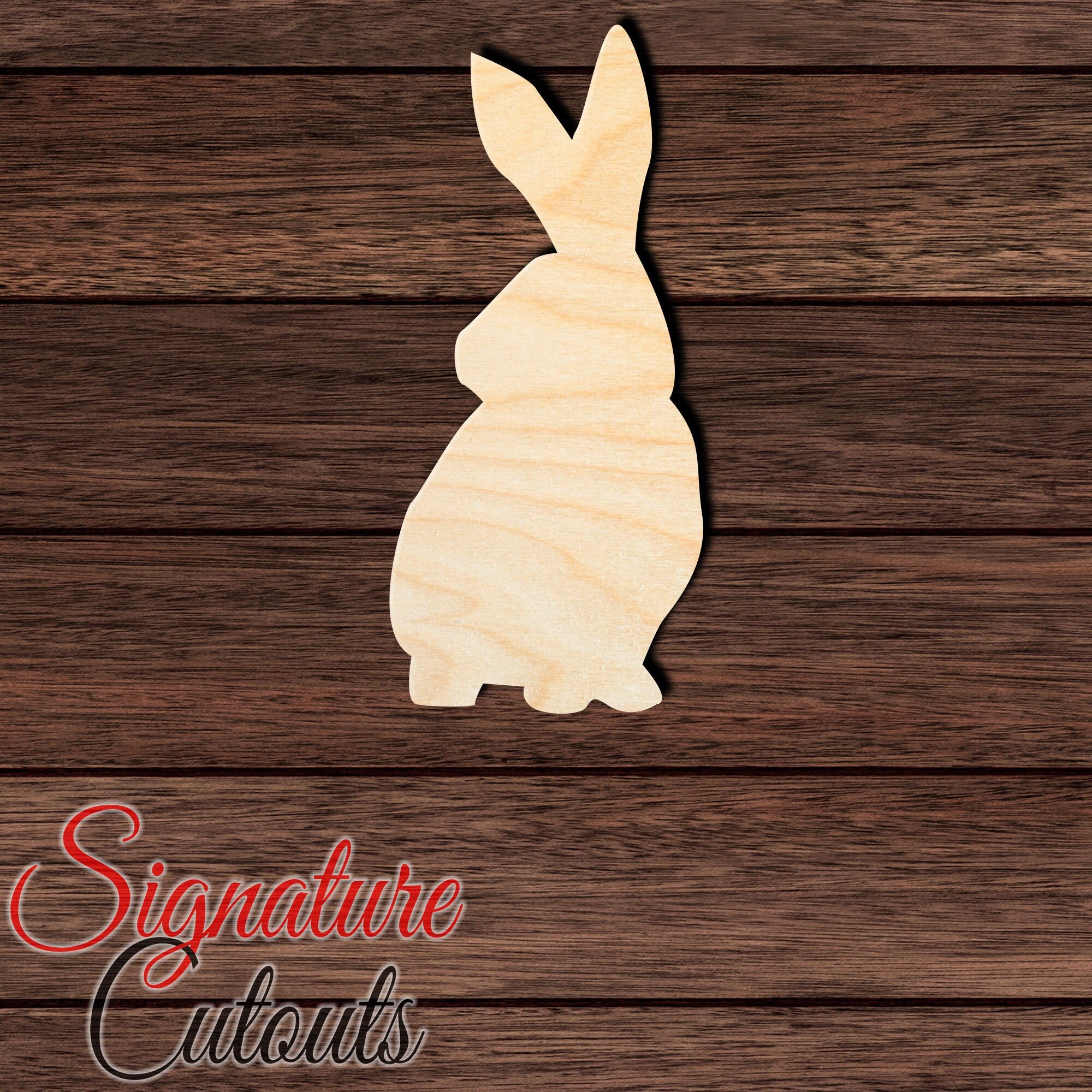 Bunny - Laser Cut Out Unfinished Wood Craft Shape BNY4 Bunny - Laser Cut Out Unfinished Wood Craft Shape BNY4