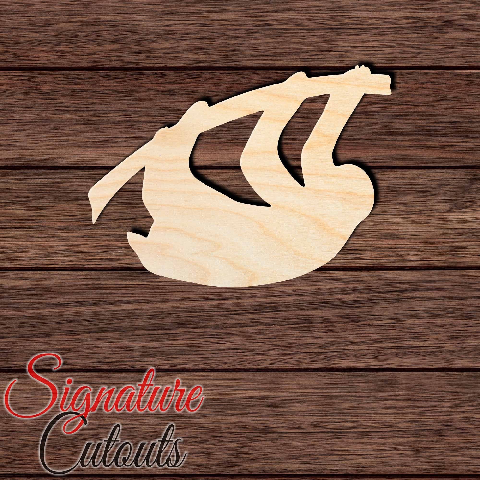 Sloth - Laser Cut Out Unfinished Wood Craft Shape ANML25 Sloth - Laser Cut Out Unfinished Wood Craft Shape ANML25