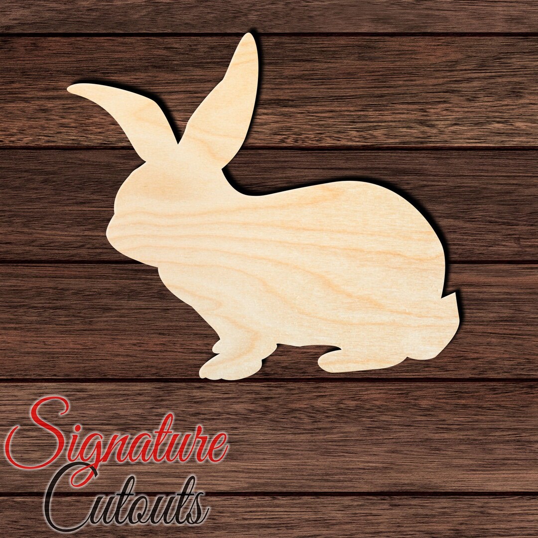Rabbit 019 Shape Cutout for Crafting, Home & Room Décor, and Other DIY ...