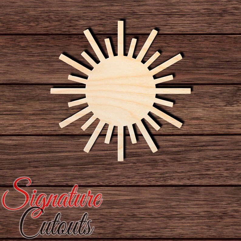 Home /& Room D\u00e9cor Sun 003 Unfinished Wooden Cutout for Crafting Many Sizes Available and other DIY projects