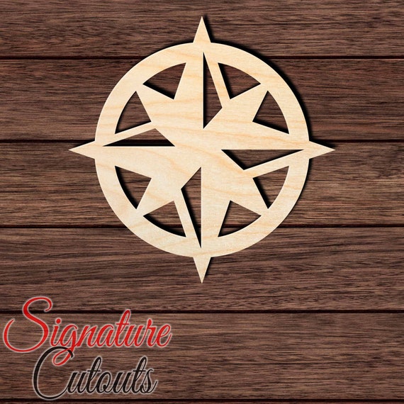 Compass - Laser Cut Out Unfinished Wood Craft Shape TRP68 Compass - Laser Cut Out Unfinished Wood Craft Shape TRP68