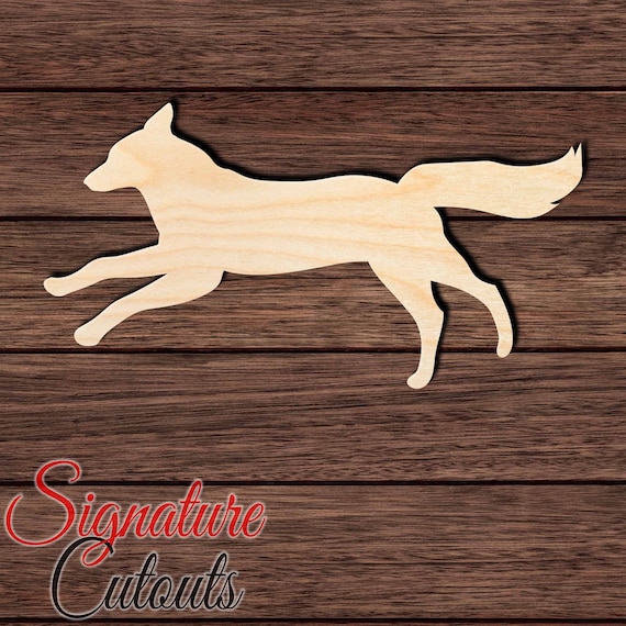 Fox - Laser Cut Out Unfinished Wood Craft Shape FOX1 Fox - Laser Cut Out Unfinished Wood Craft Shape FOX1