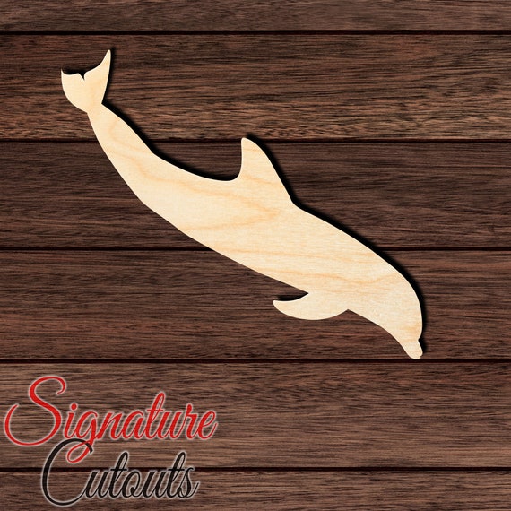 Dolphin - Laser Cut Out Unfinished Wood Craft Shape SEA76 Dolphin - Laser Cut Out Unfinished Wood Craft Shape SEA76