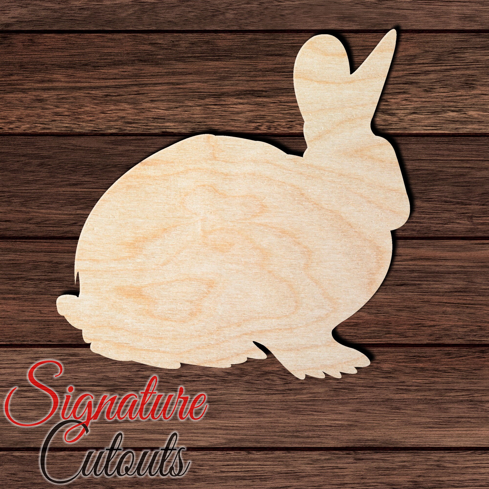 Rabbit 005 Wooden HQ Cutout for Crafting, Home & Room Décor, and