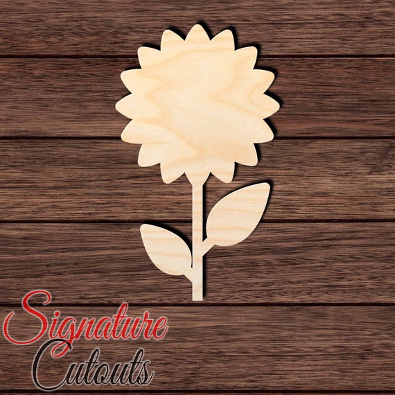 Flower - Laser Cut Out Unfinished Wood Craft Shape FLR41 Flower - Laser Cut Out Unfinished Wood Craft Shape FLR41