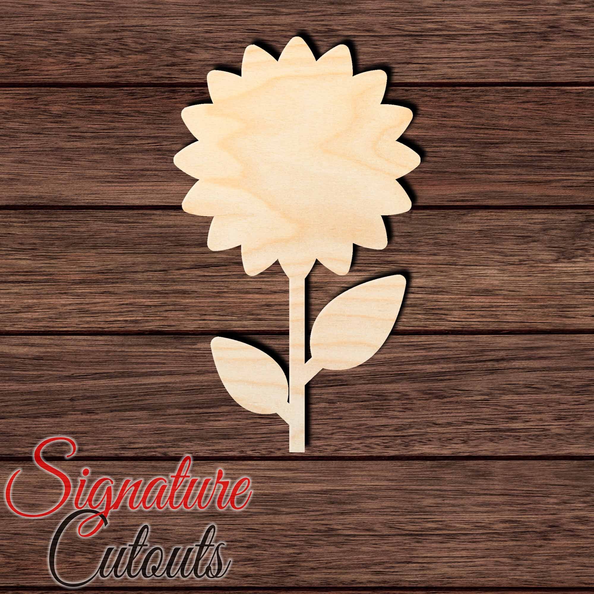 Flower - Laser Cut Out Unfinished Wood Craft Shape FLR41 Flower - Laser Cut Out Unfinished Wood Craft Shape FLR41