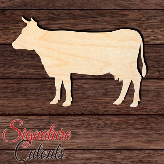 Cow - Laser Cut Out Unfinished Wood Craft Shape COW36 Cow - Laser Cut Out Unfinished Wood Craft Shape COW36