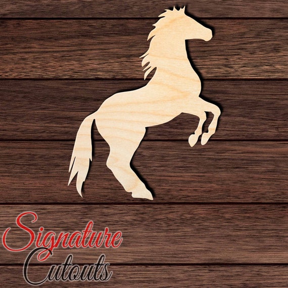 Horse - Laser Cut Out Unfinished Wood Craft Shape HRS77 Horse - Laser Cut Out Unfinished Wood Craft Shape HRS77
