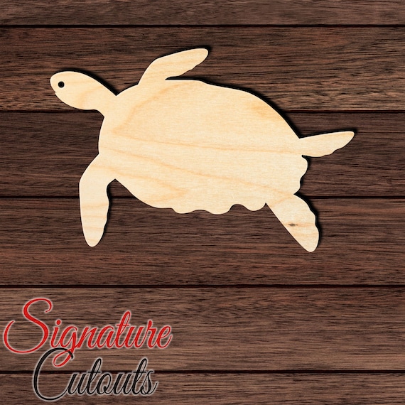 Turtle - Laser Cut Out Unfinished Wood Craft Shape SEA21 Turtle - Laser Cut Out Unfinished Wood Craft Shape SEA21