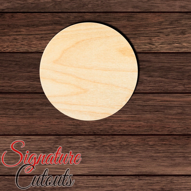 Circle Unfinished Wooden Cutout for Crafting Home & Room Etsy
