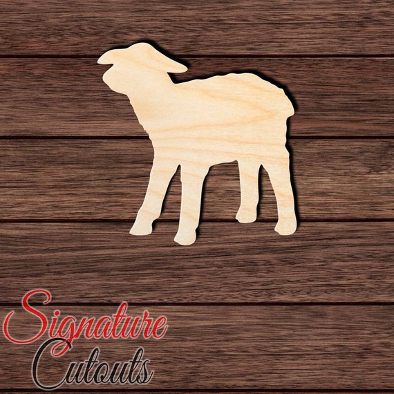 Sheep - Laser Cut Out Unfinished Wood Craft Shape SHP19 Sheep - Laser Cut Out Unfinished Wood Craft Shape SHP19