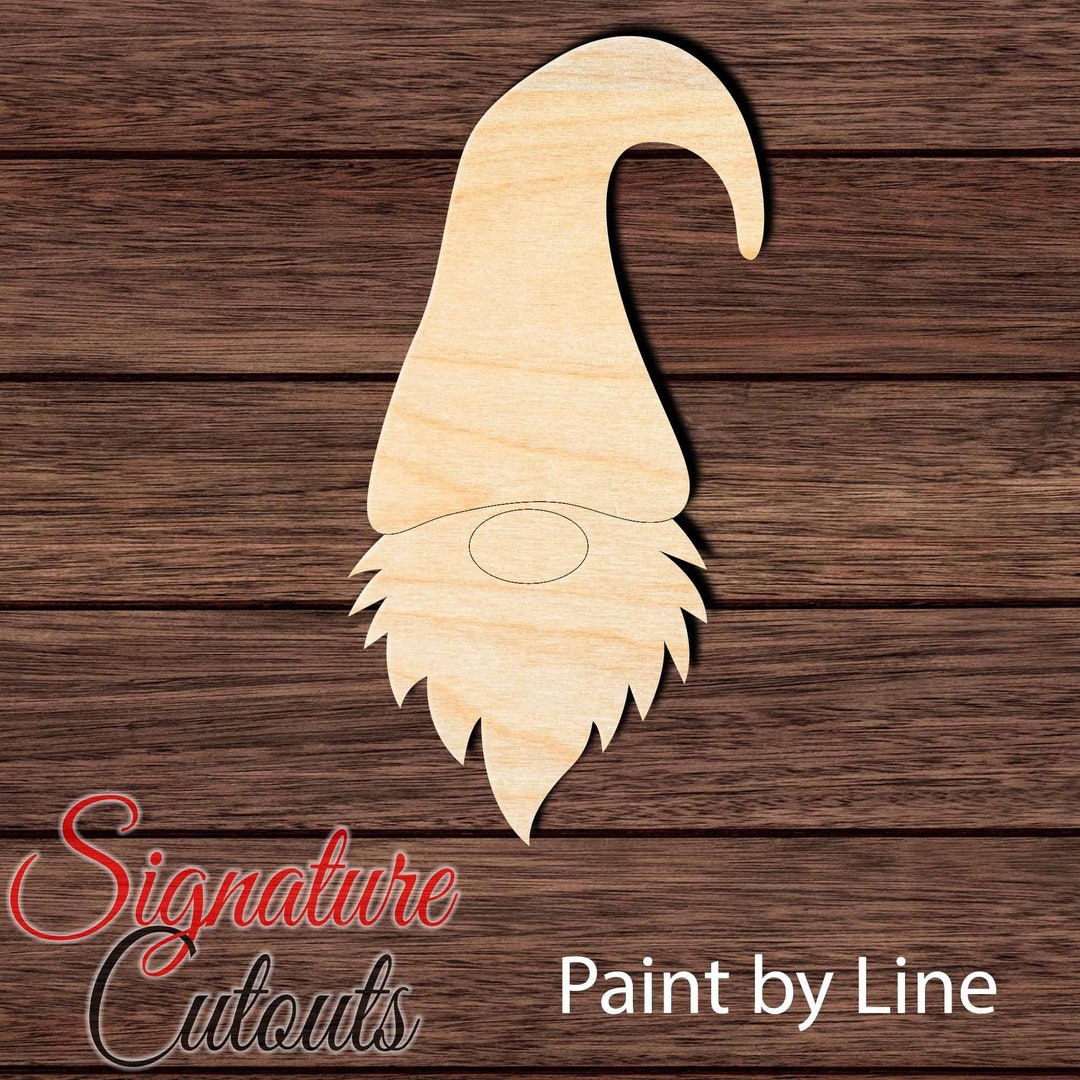 Gnome - Laser Cut Out Unfinished Wood Craft Shape MYTH14 Gnome - Laser Cut Out Unfinished Wood Craft Shape MYTH14