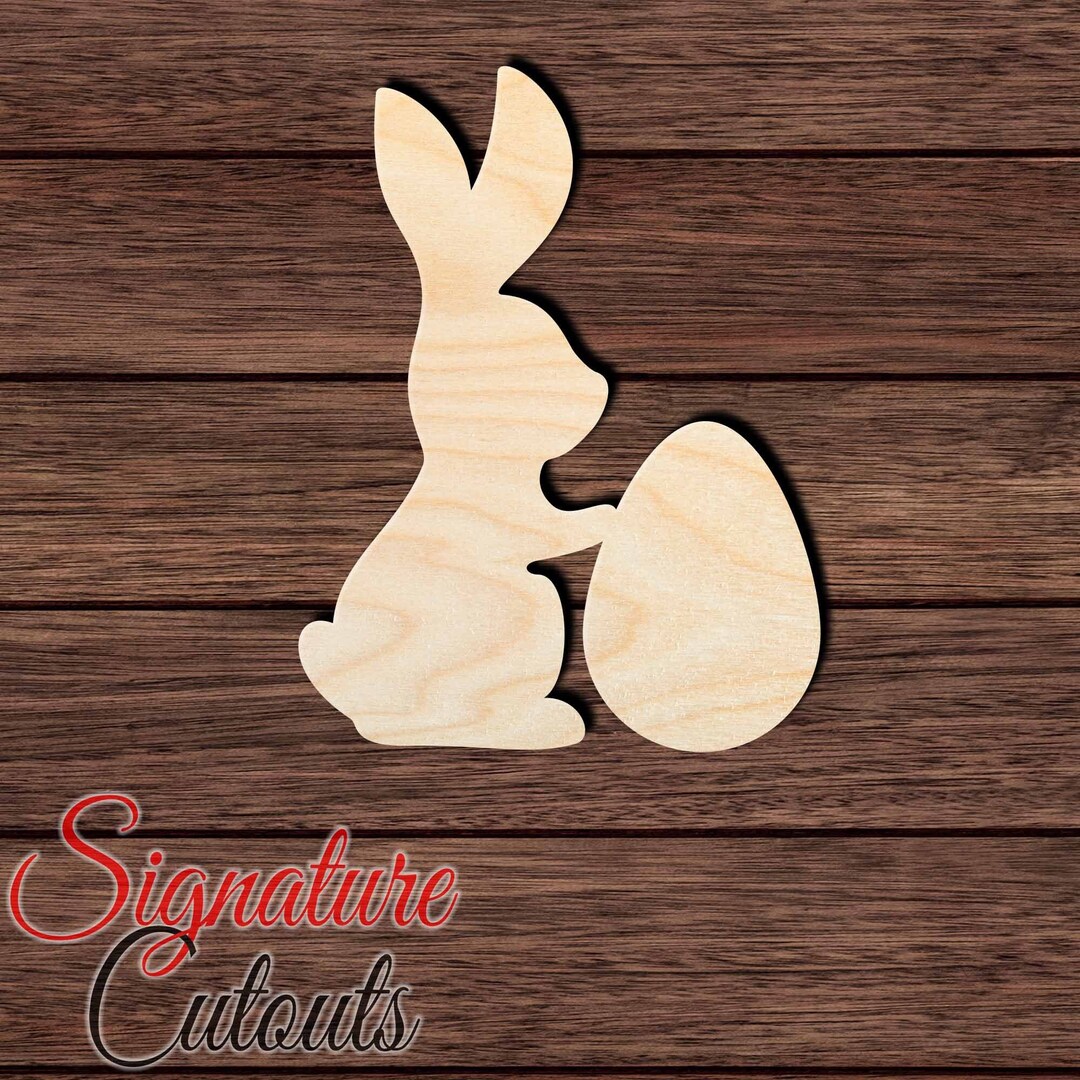Rabbit 040 Shape Cutout in Wood for Crafting, Home & Room Décor, and ...