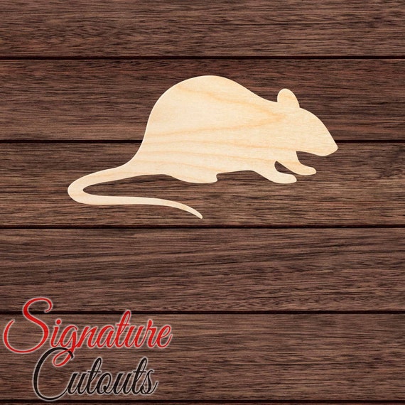 Mouse Rat - Laser Cut Out Unfinished Wood Craft Shape RDT7 Mouse Rat - Laser Cut Out Unfinished Wood Craft Shape RDT7