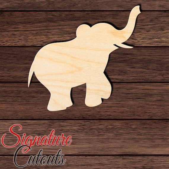 Elephant - Laser Cut Out Unfinished Wood Craft Shape ELE15 Elephant - Laser Cut Out Unfinished Wood Craft Shape ELE15