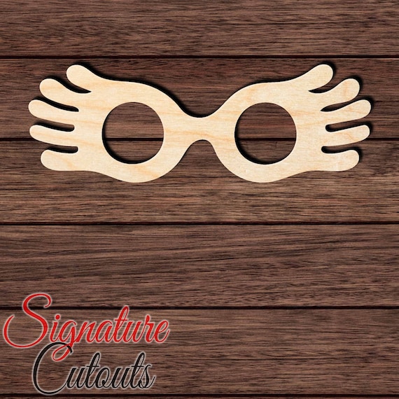 Luna Lovegood Glasses 001 Wooden Shape Cutout for Crafting Etsy