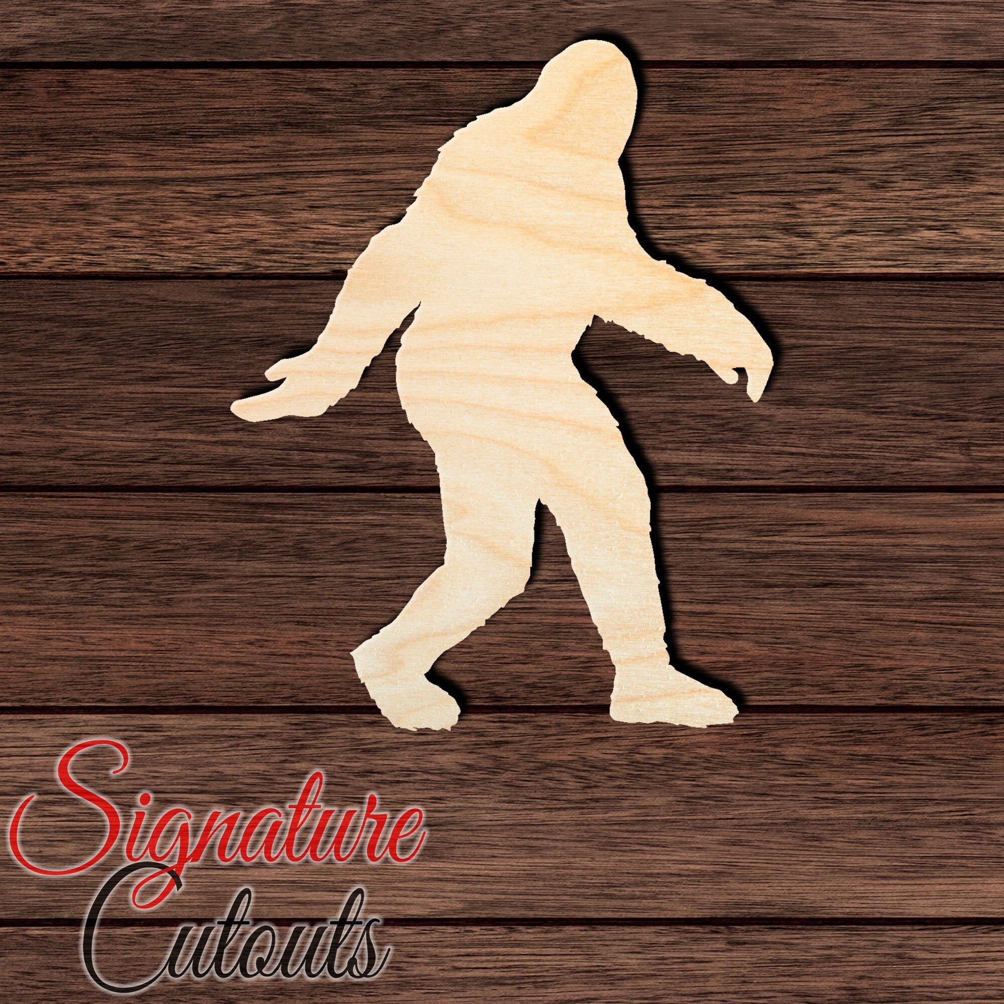 Bigfoot - Laser Cut Out Unfinished Wood Craft Shape MYTH10 Bigfoot - Laser Cut Out Unfinished Wood Craft Shape MYTH10