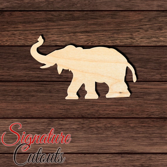 Elephant - Laser Cut Out Unfinished Wood Craft Shape ELE20 Elephant - Laser Cut Out Unfinished Wood Craft Shape ELE20