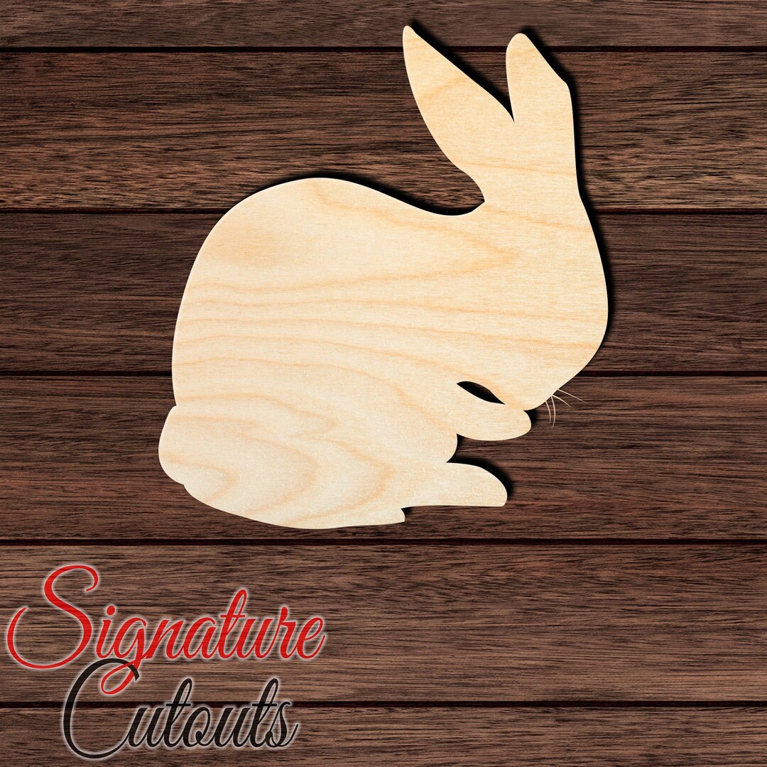 Rabbit 025 Shape Cutout for Crafting, Home & Room Décor, and Other DIY ...