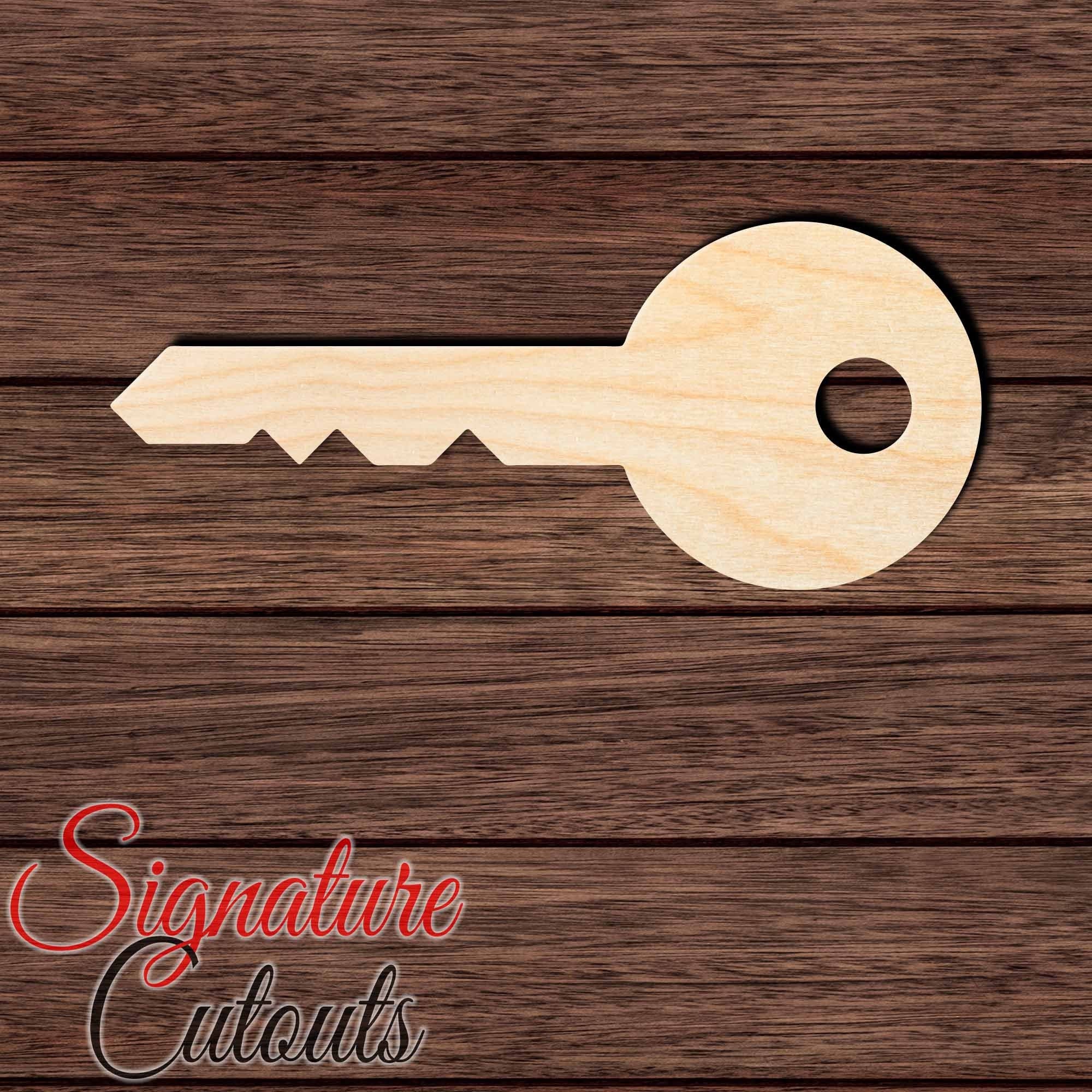 Key - Laser Cut Out Unfinished Wood Craft Shape KEY18 Key - Laser Cut Out Unfinished Wood Craft Shape KEY18