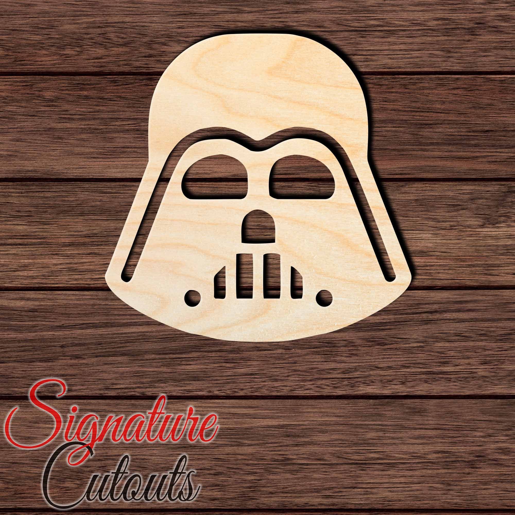 Darth Vader Helmet 001 Unfinished Wooden Cutout for Crafting | Etsy