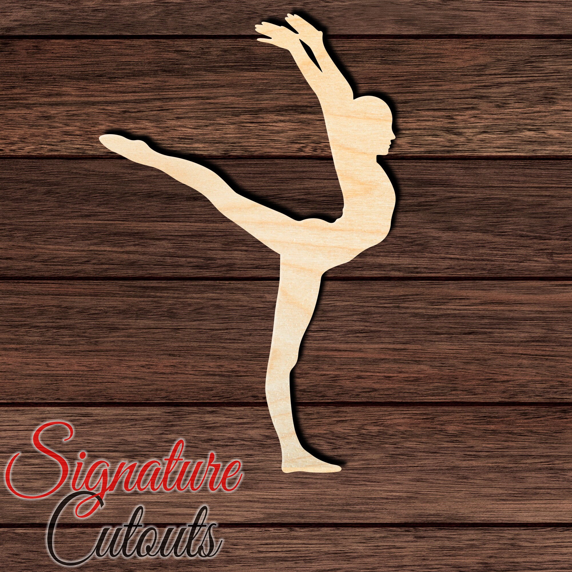 Sport Gymnastics - Laser Cut Out Unfinished Wood Craft Shape SPT127 Sport Gymnastics - Laser Cut Out Unfinished Wood Craft Shape SPT127