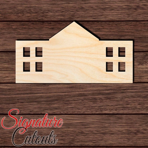 House - Laser Cut Out Unfinished Wood Craft Shape XMS12 House - Laser Cut Out Unfinished Wood Craft Shape XMS12