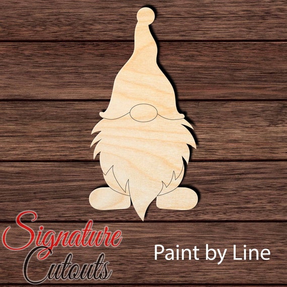 Gnome - Laser Cut Out Unfinished Wood Craft Shape MYTH14 Gnome - Laser Cut Out Unfinished Wood Craft Shape MYTH14