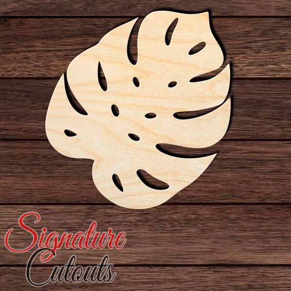 Leaf - Laser Cut Out Unfinished Wood Craft Shape LEF15 Leaf - Laser Cut Out Unfinished Wood Craft Shape LEF15