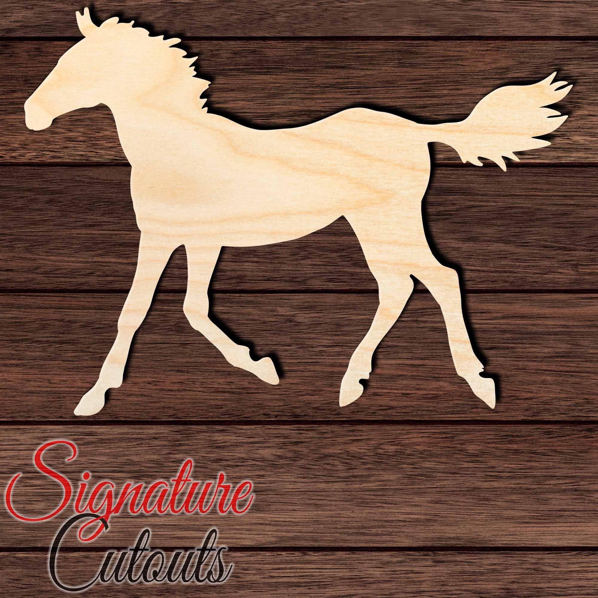 Horse - Laser Cut Out Unfinished Wood Craft Shape HRS74 Horse - Laser Cut Out Unfinished Wood Craft Shape HRS74