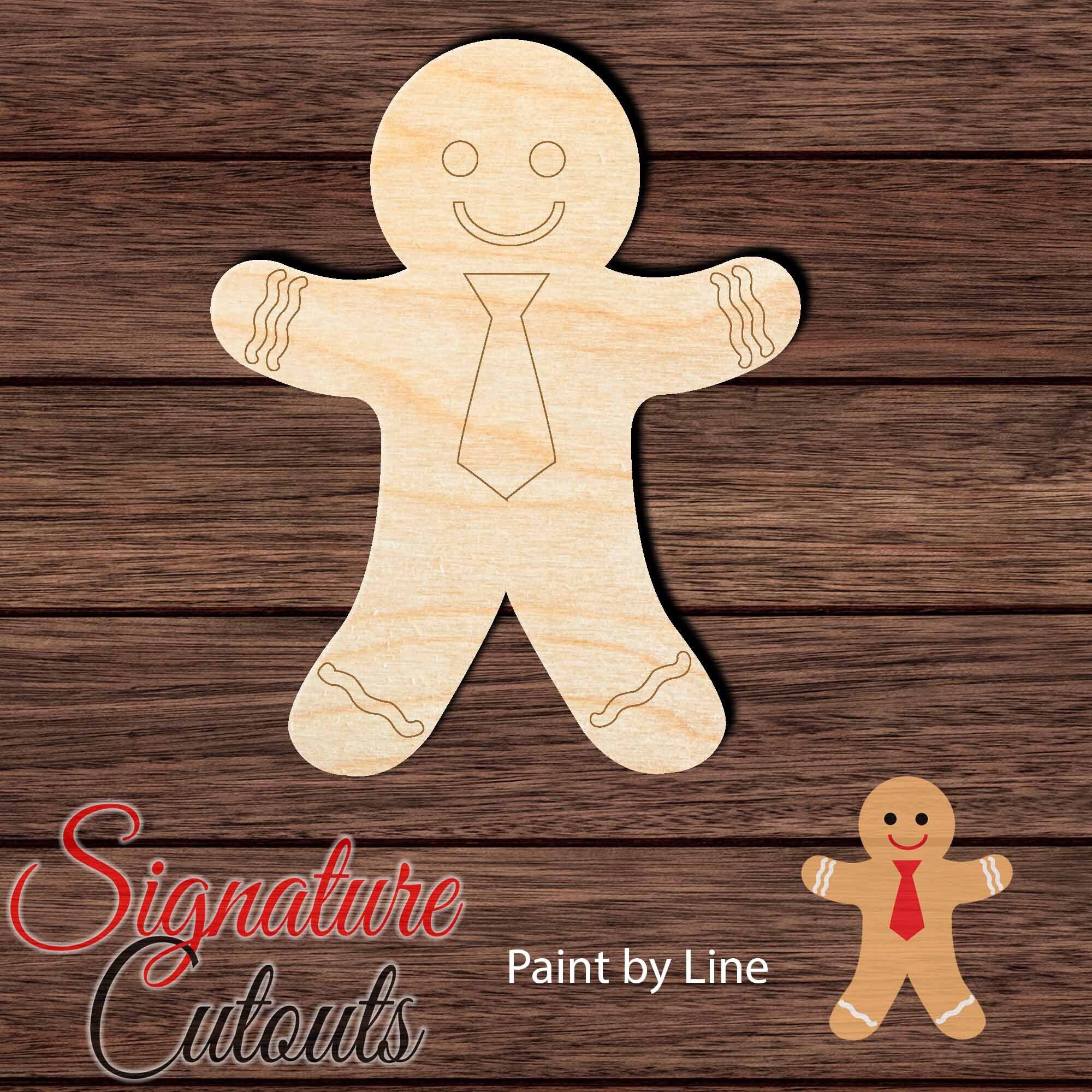 Dessert Gingerbread - Laser Cut Out Unfinished Wood Craft Shape XMS79 Dessert Gingerbread - Laser Cut Out Unfinished Wood Craft Shape XMS79