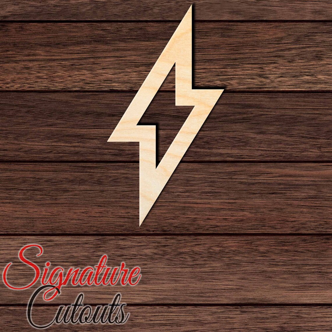 Lightning Bolt 009 Wooden Shape Cutout For Crafting Home Etsy
