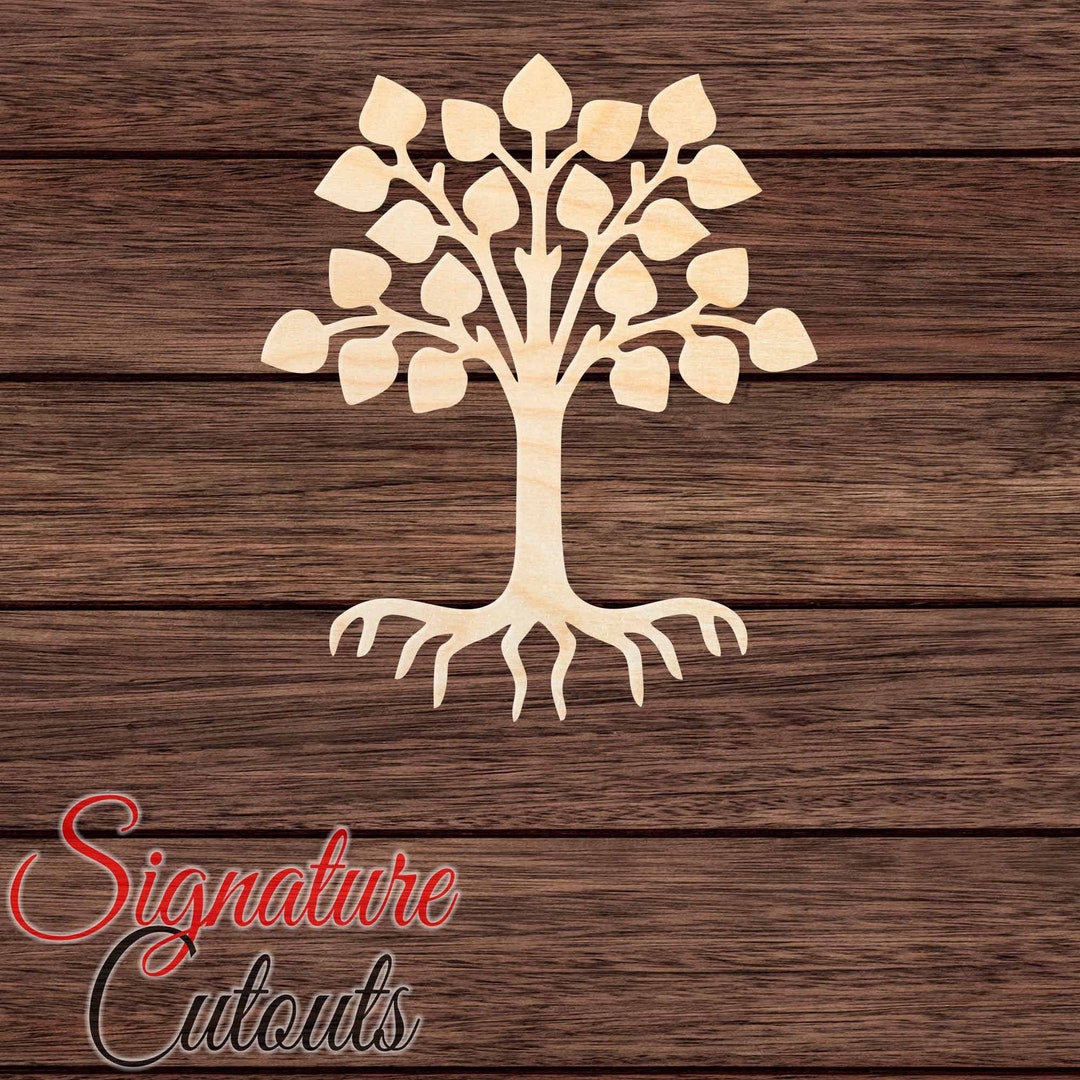Tree Cutable Tree 010 Wooden HQ Cutout for Crafting, Home & Room Décor, and Other ...