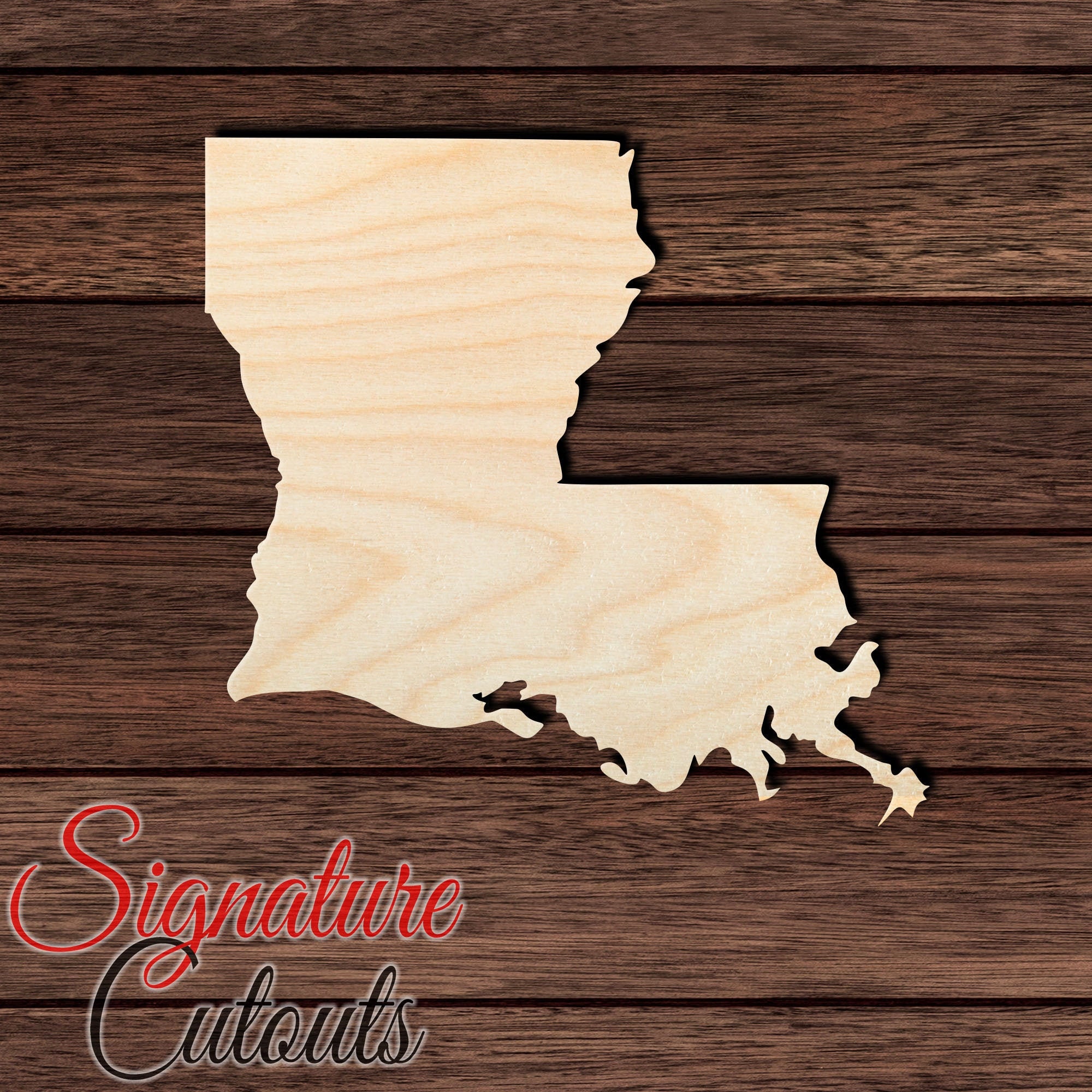 Louisiana State Unfinished Wooden Cutout for Crafting Home &amp; - Etsy
