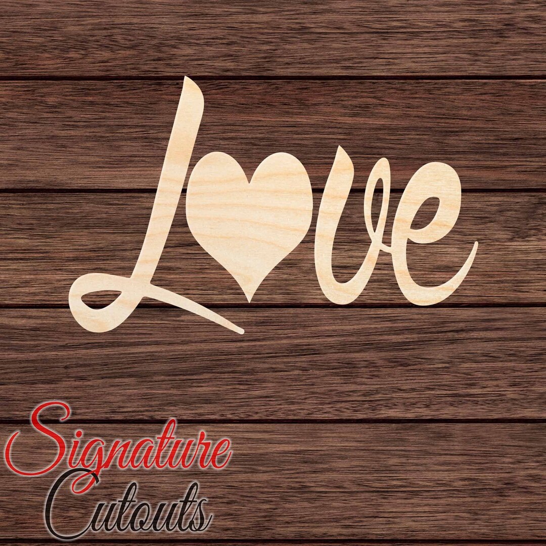 Word Love School - Laser Cut Out Unfinished Wood Craft Shape SCL30 Word Love School - Laser Cut Out Unfinished Wood Craft Shape SCL30