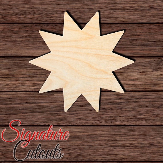 Star - Laser Cut Out Unfinished Wood Craft Shape REL19 Star - Laser Cut Out Unfinished Wood Craft Shape REL19