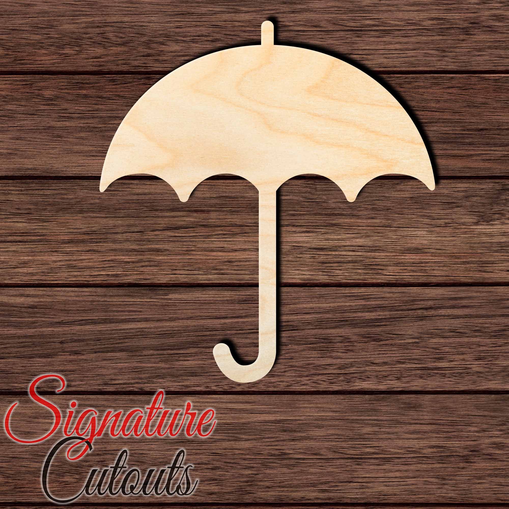 Clothing Umbrella - Laser Cut Out Unfinished Wood Craft Shape CLT50 Clothing Umbrella - Laser Cut Out Unfinished Wood Craft Shape CLT50