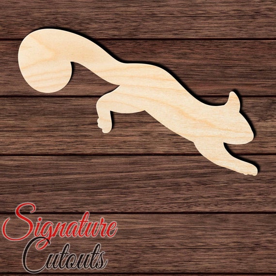 Squirrel - Laser Cut Out Unfinished Wood Craft Shape RDT20 Squirrel - Laser Cut Out Unfinished Wood Craft Shape RDT20