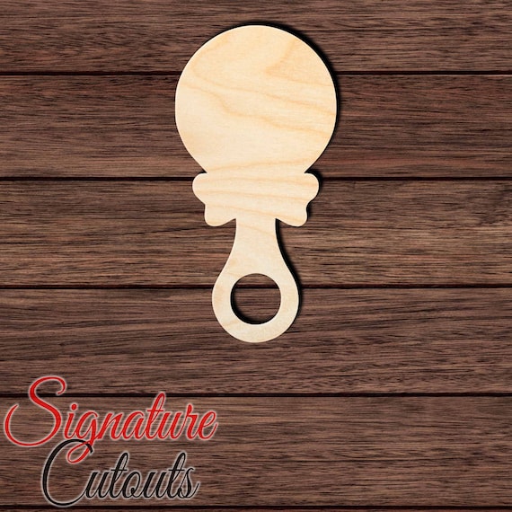 Baby Rattle - Laser Cut Out Unfinished Wood Craft Shape BBY7 Baby Rattle - Laser Cut Out Unfinished Wood Craft Shape BBY7