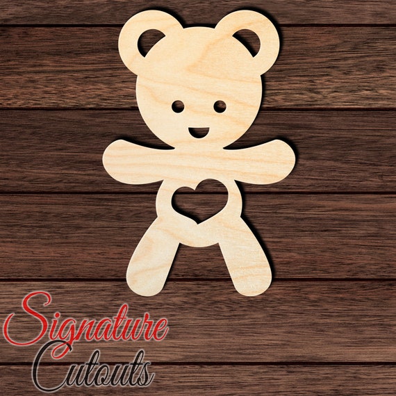 Toy Teddy - Laser Cut Out Unfinished Wood Craft Shape VAL9 Toy Teddy - Laser Cut Out Unfinished Wood Craft Shape VAL9