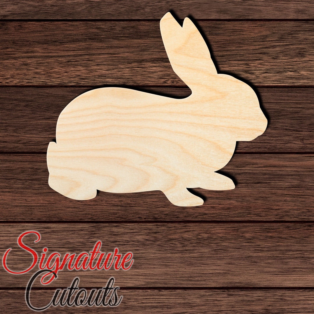 Rabbit 022 Shape Cutout for Crafting, Home & Room Décor, and Other DIY ...