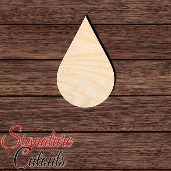 Sky Raindrop - Laser Cut Out Unfinished Wood Craft Shape SKY15 Sky Raindrop - Laser Cut Out Unfinished Wood Craft Shape SKY15