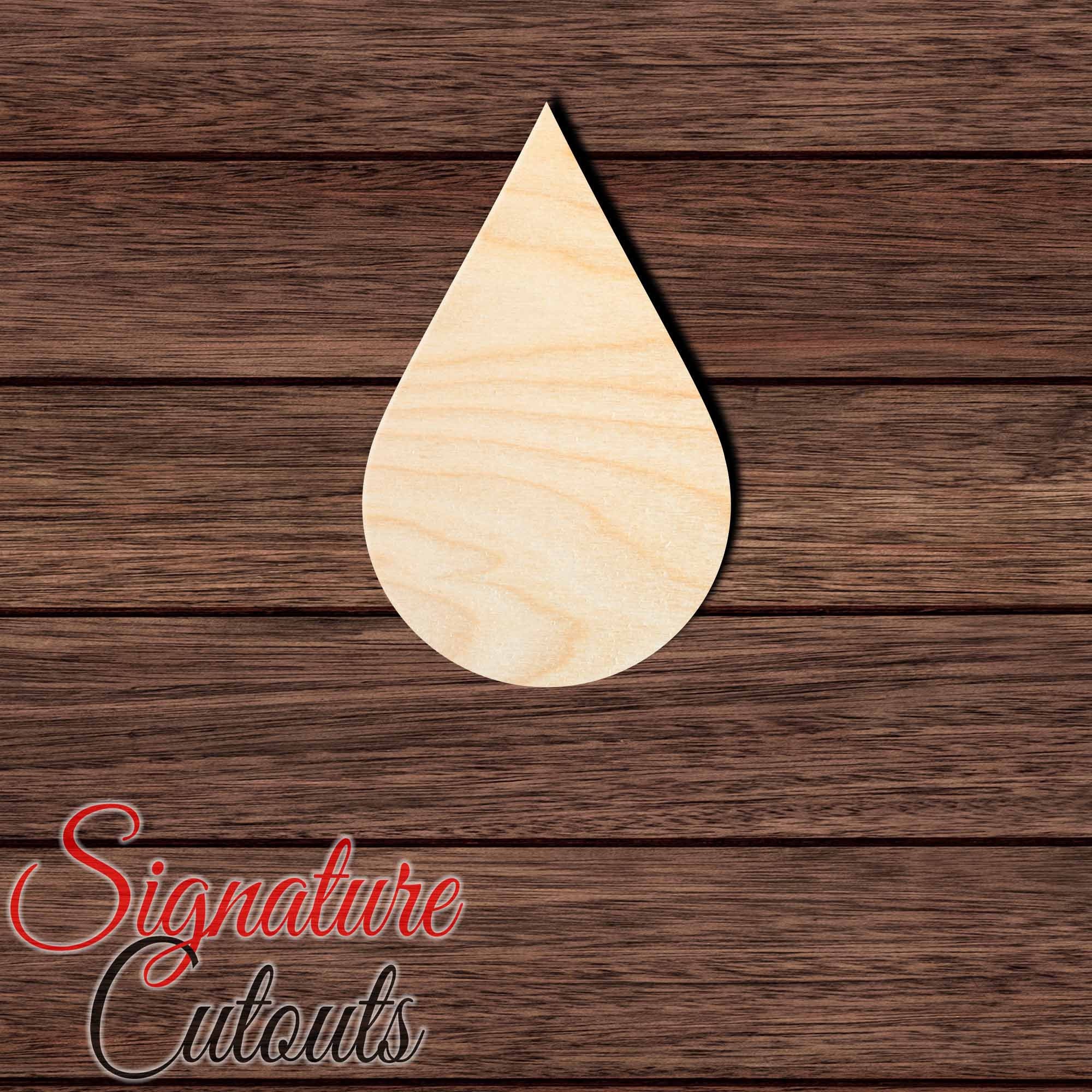 Sky Raindrop - Laser Cut Out Unfinished Wood Craft Shape SKY15 Sky Raindrop - Laser Cut Out Unfinished Wood Craft Shape SKY15