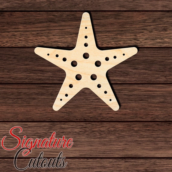 Starfish - Laser Cut Out Unfinished Wood Craft Shape SEA71 Starfish - Laser Cut Out Unfinished Wood Craft Shape SEA71