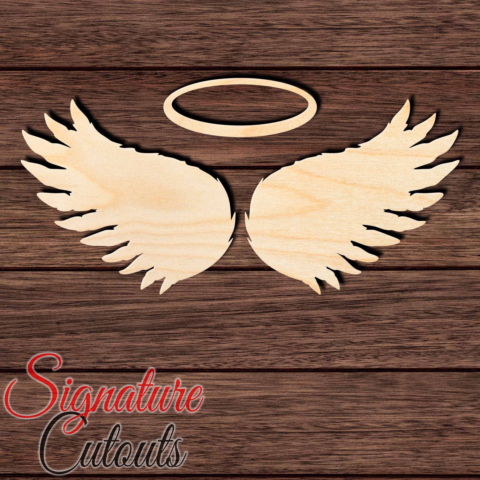 Wing - Laser Cut Out Unfinished Wood Craft Shape WNG9 Wing - Laser Cut Out Unfinished Wood Craft Shape WNG9