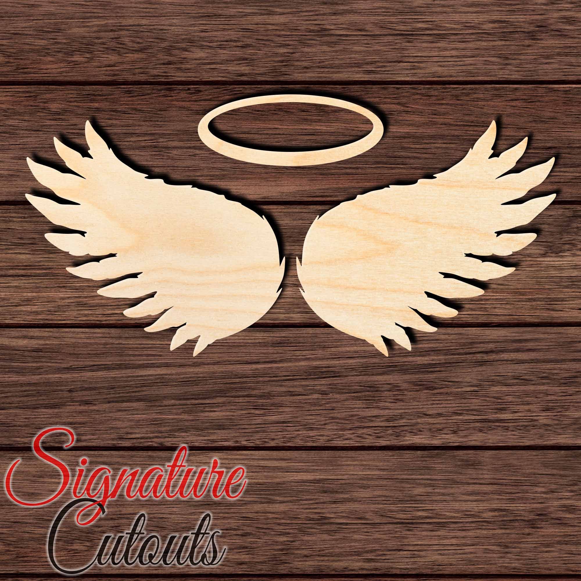 Unfinished Wood Angel Wings, 2 Wings, DIY Angel Craft