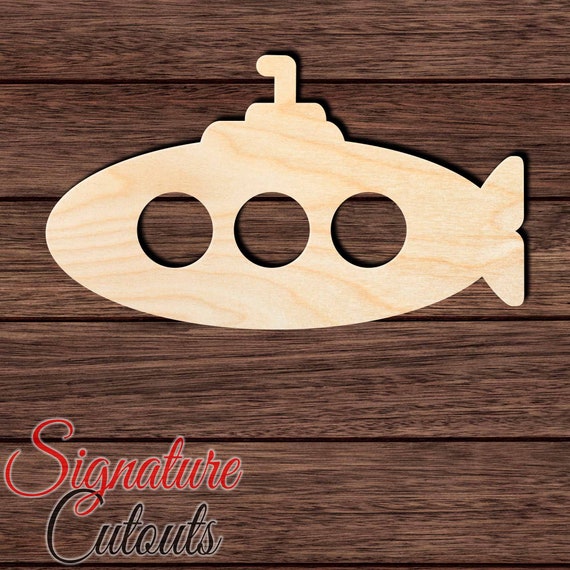 Boat Submarine - Laser Cut Out Unfinished Wood Craft Shape BOT29 Boat Submarine - Laser Cut Out Unfinished Wood Craft Shape BOT29