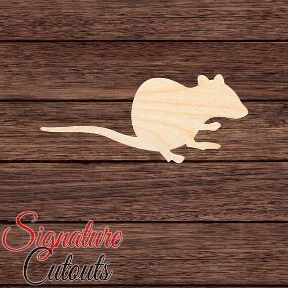 Mouse Rat - Laser Cut Out Unfinished Wood Craft Shape RDT12 Mouse Rat - Laser Cut Out Unfinished Wood Craft Shape RDT12