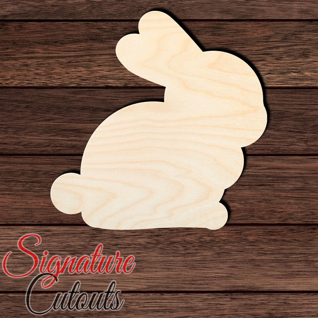 Rabbit 001 Wooden HQ Cutout for Crafting, Home & Room Décor, and Other ...