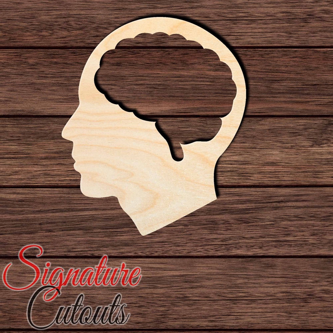 Brain Shape Insert Head With Brain 001 Shape Cutout for Crafting, Home & Room Décor, and ...
